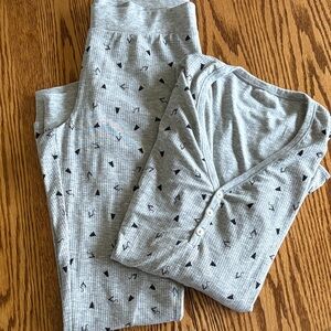 Love by GAP NWOT Christmas/holiday super soft jersey ribbed pajamas